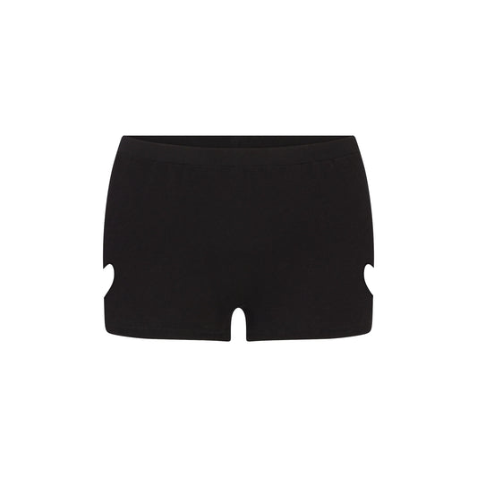 WORN IN JERSEY HEART MICRO SHORT | WASHED ONYX