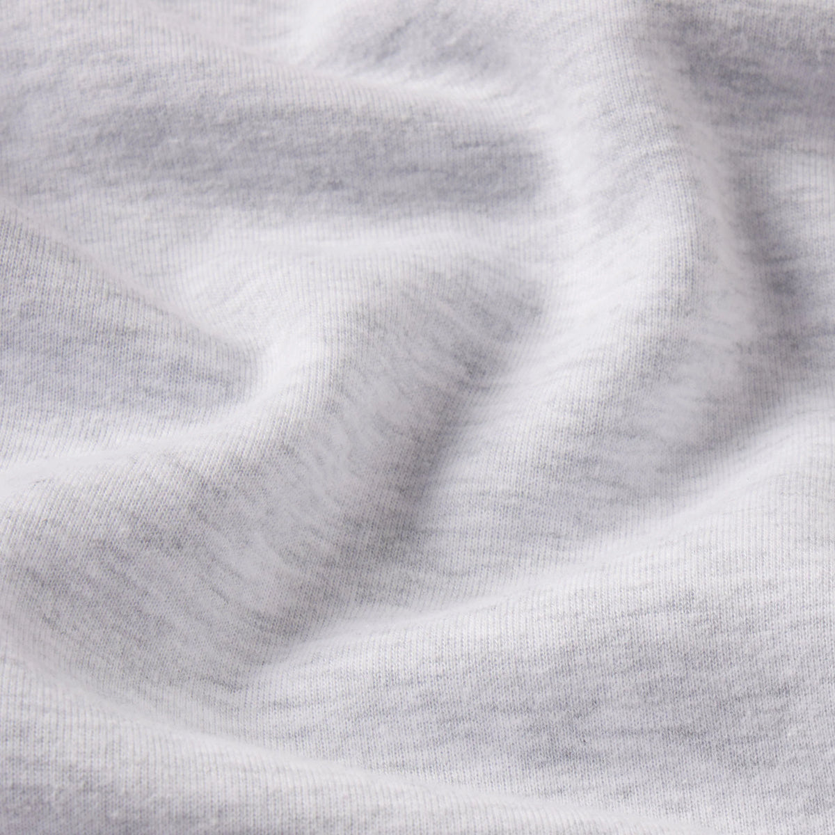 COTTON FLEECE LOGO CLASSIC CREWNECK | LIGHT HEATHER GREY WITH ONYX LOGO