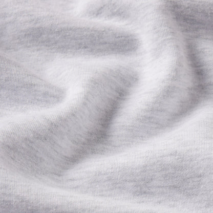 COTTON FLEECE LOGO CLASSIC CREWNECK | LIGHT HEATHER GREY WITH ONYX LOGO