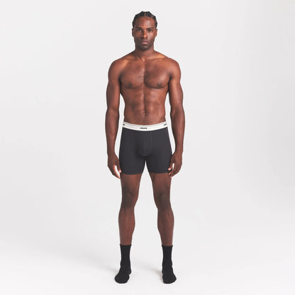 SKIMS COTTON RIB MENS 5" BOXER BRIEF | ONYX