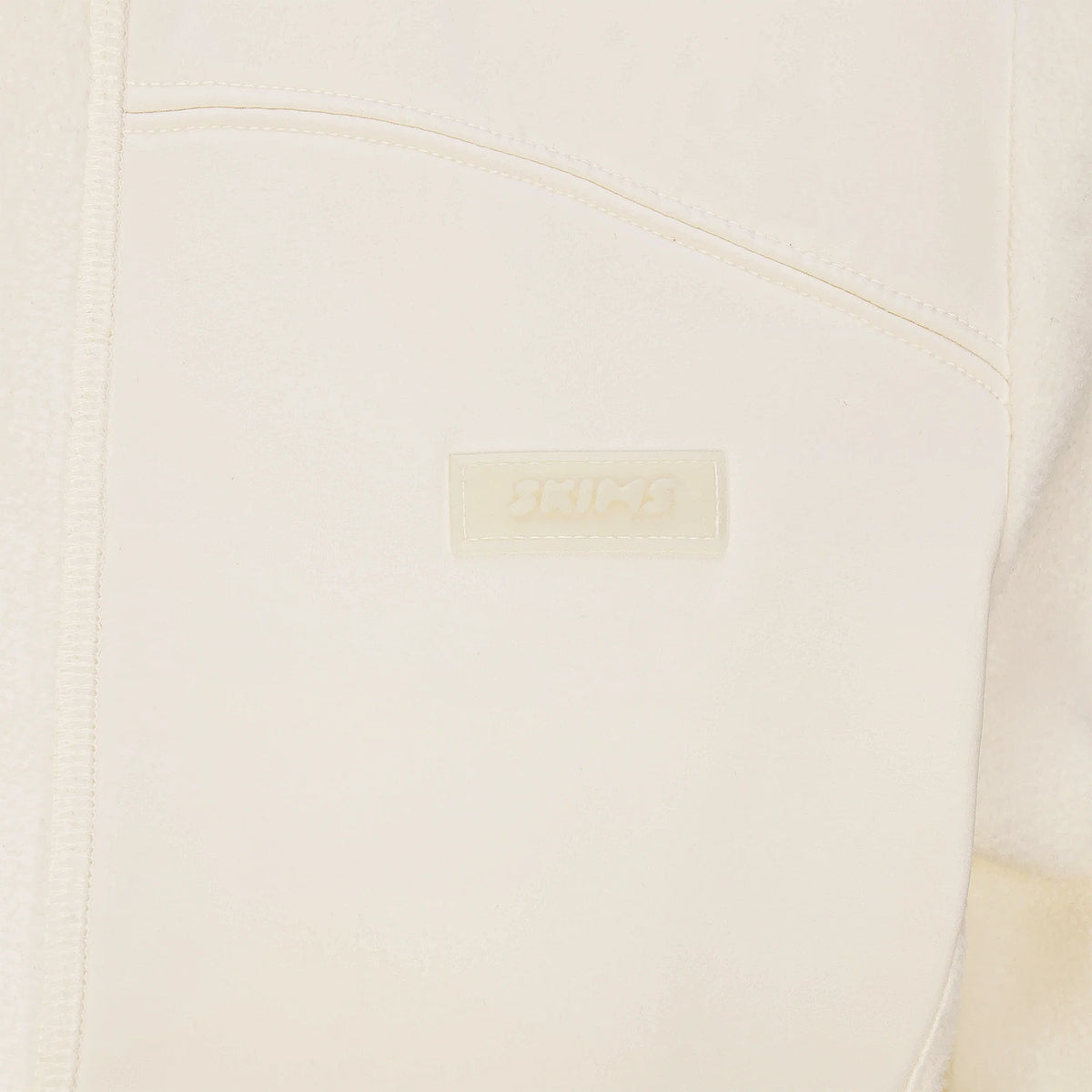 OUTDOOR FLEECE FITTED JACKET | ECRU