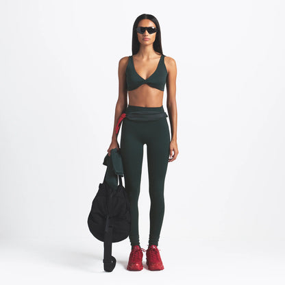 NikeSKIMS MATTE TWIST-FRONT BRA | DARK TEAL