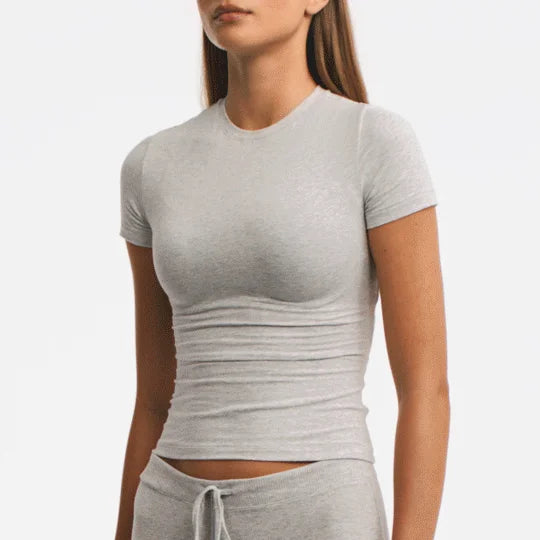 COTTON JERSEY T-SHIRT | MARBLE
