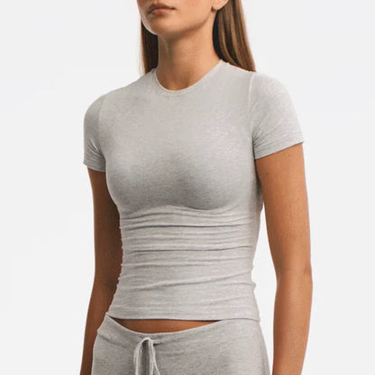 COTTON JERSEY T-SHIRT | MARBLE
