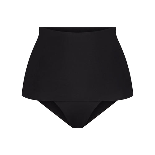 ICONIC SWIM CONVERTIBLE BIKINI BOTTOM | OBSIDIAN