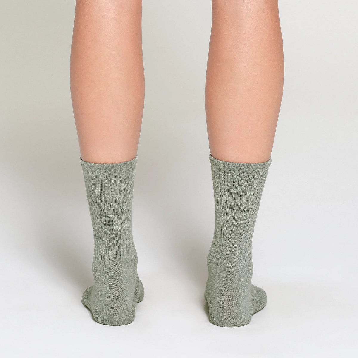 RIBBED CREW SOCK | MINERAL