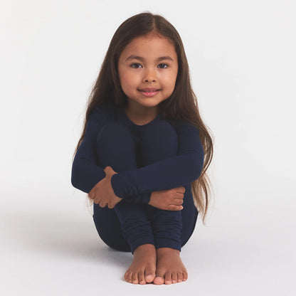 SKIMS SLEEP KIDS SLEEP SET | NAVY