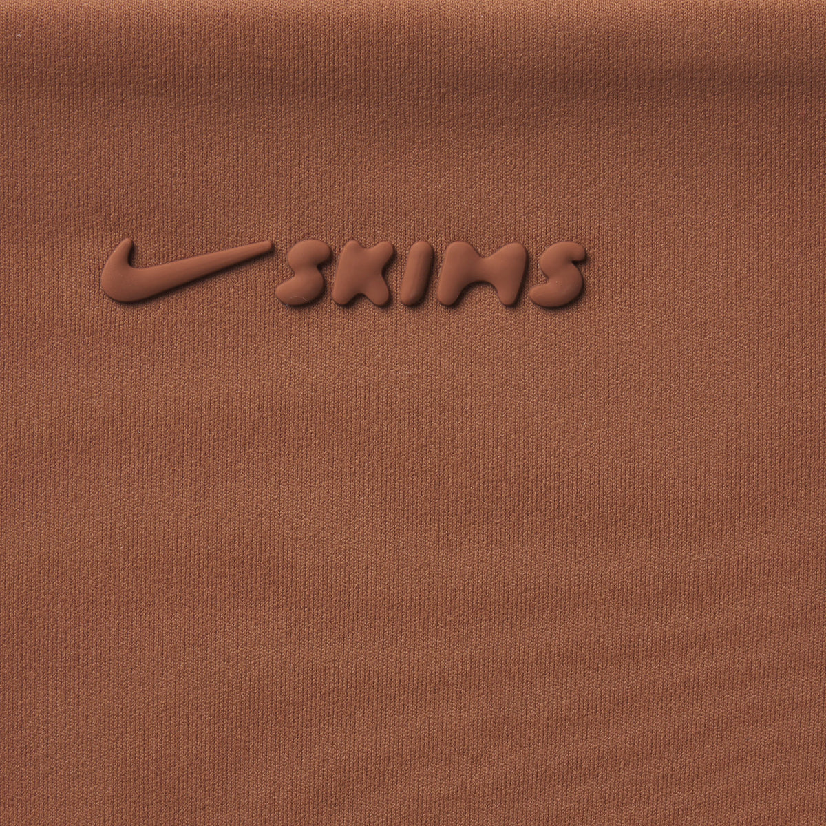 NikeSKIMS MATTE V-NECK BRA TOP | CAROB BROWN