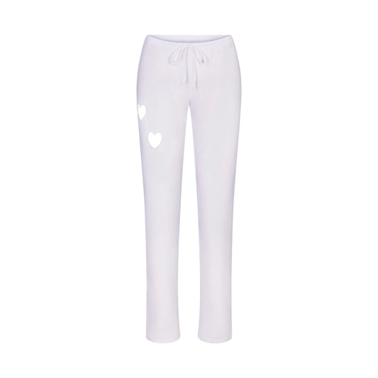 WORN IN JERSEY HEART STRAIGHT LEG PANT | SNOW