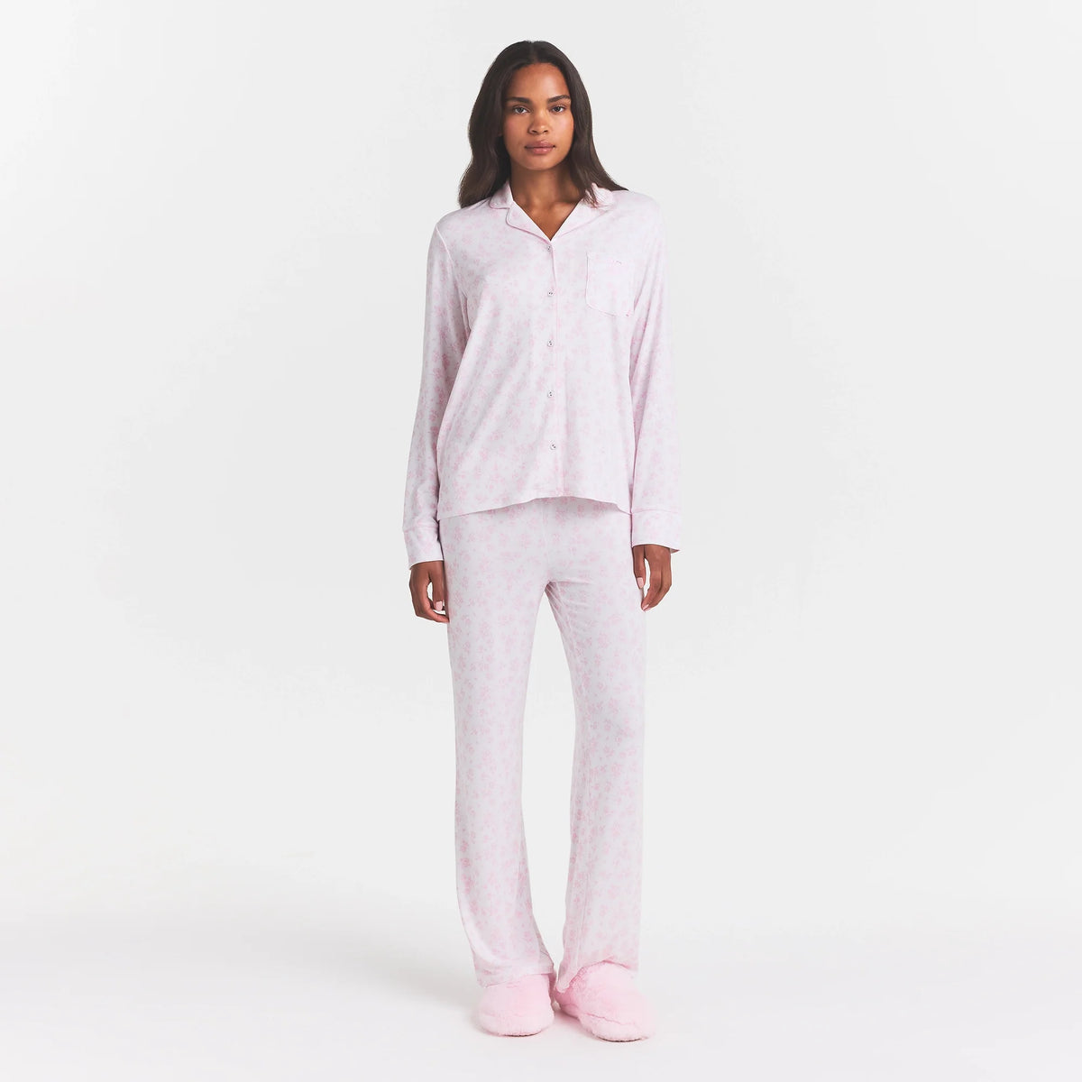 FAUX FUR SLIPPER | CHERRY BLOSSOM