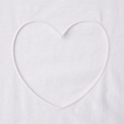 WORN IN JERSEY HEART ONESIE | SNOW