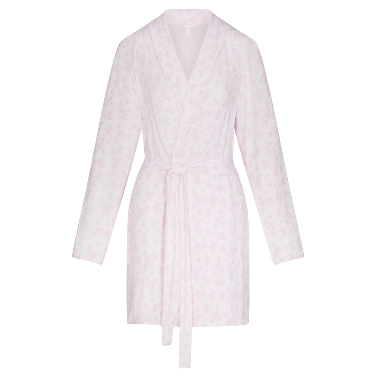 SKIMS SLEEP SHORT ROBE | SNOW DELICATE FLORAL PRINT