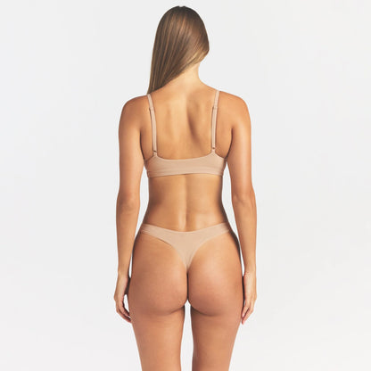FITS EVERYBODY TRIANGLE BRALETTE | CLAY
