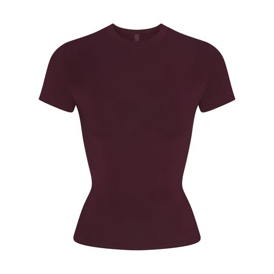 COTTON JERSEY T-SHIRT | CURRANT