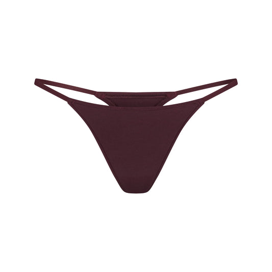 EVERYDAY COTTON STRING THONG | CURRANT