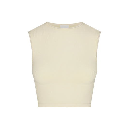 NikeSKIMS RIBBED SEAMLESS MUSCLE TANK | LEMON DROP