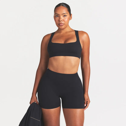 NikeSKIMS STUDIO STRETCH RACERBACK BRA | OBSIDIAN