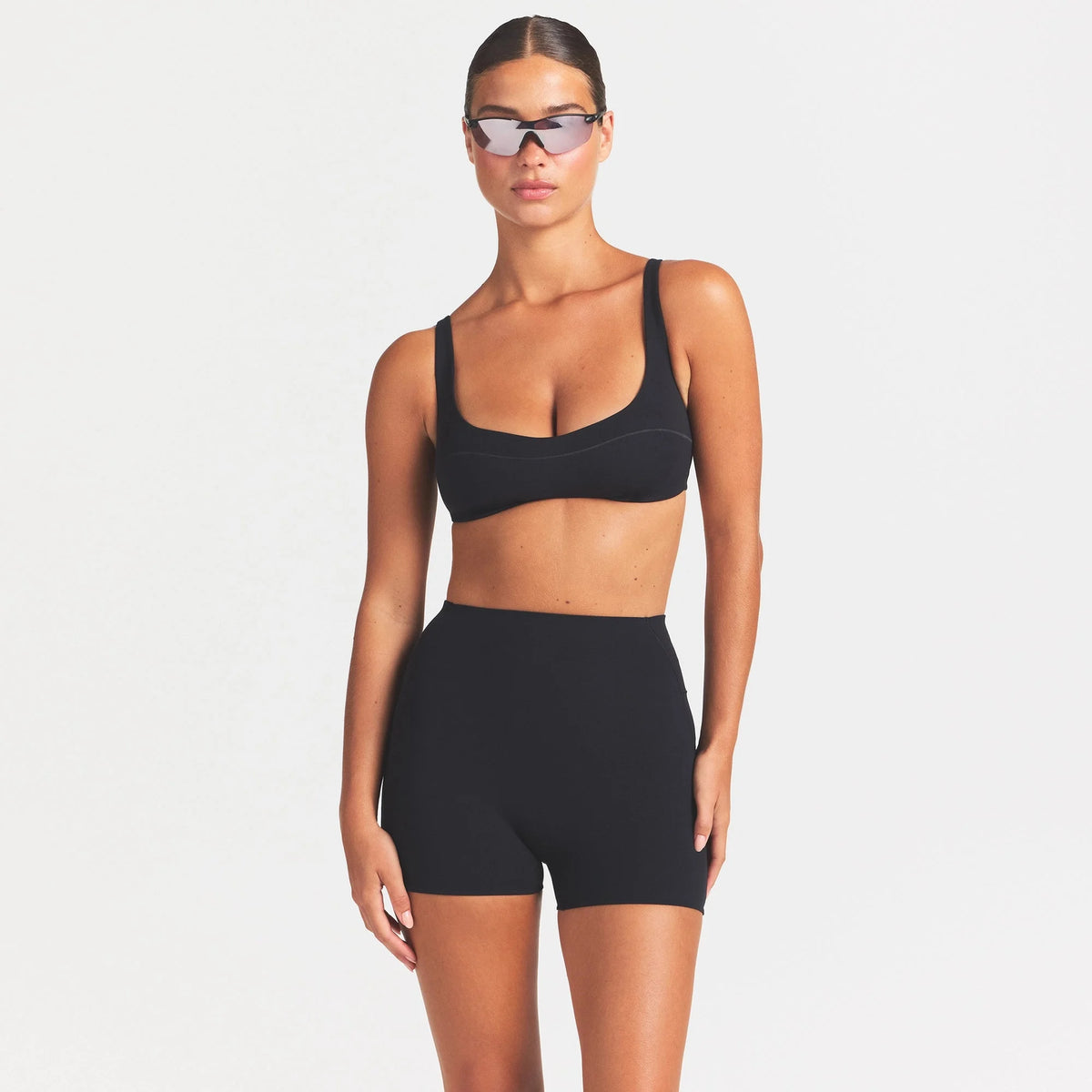 NikeSKIMS STUDIO STRETCH 3" SHORT | OBSIDIAN