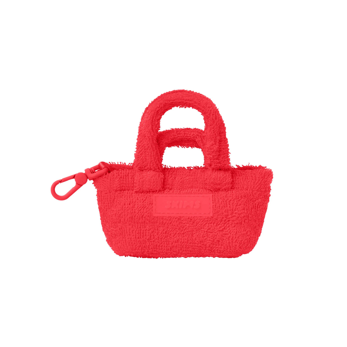 TERRY MICRO TOTE KEYCHAIN | CARMINE