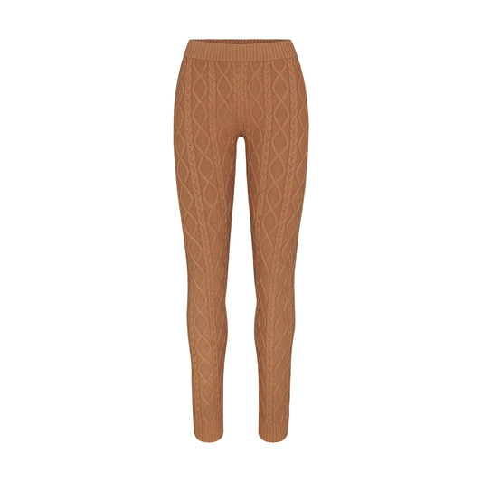 SWEATER KNITS CABLEKNIT LEGGING | DARK HONEY