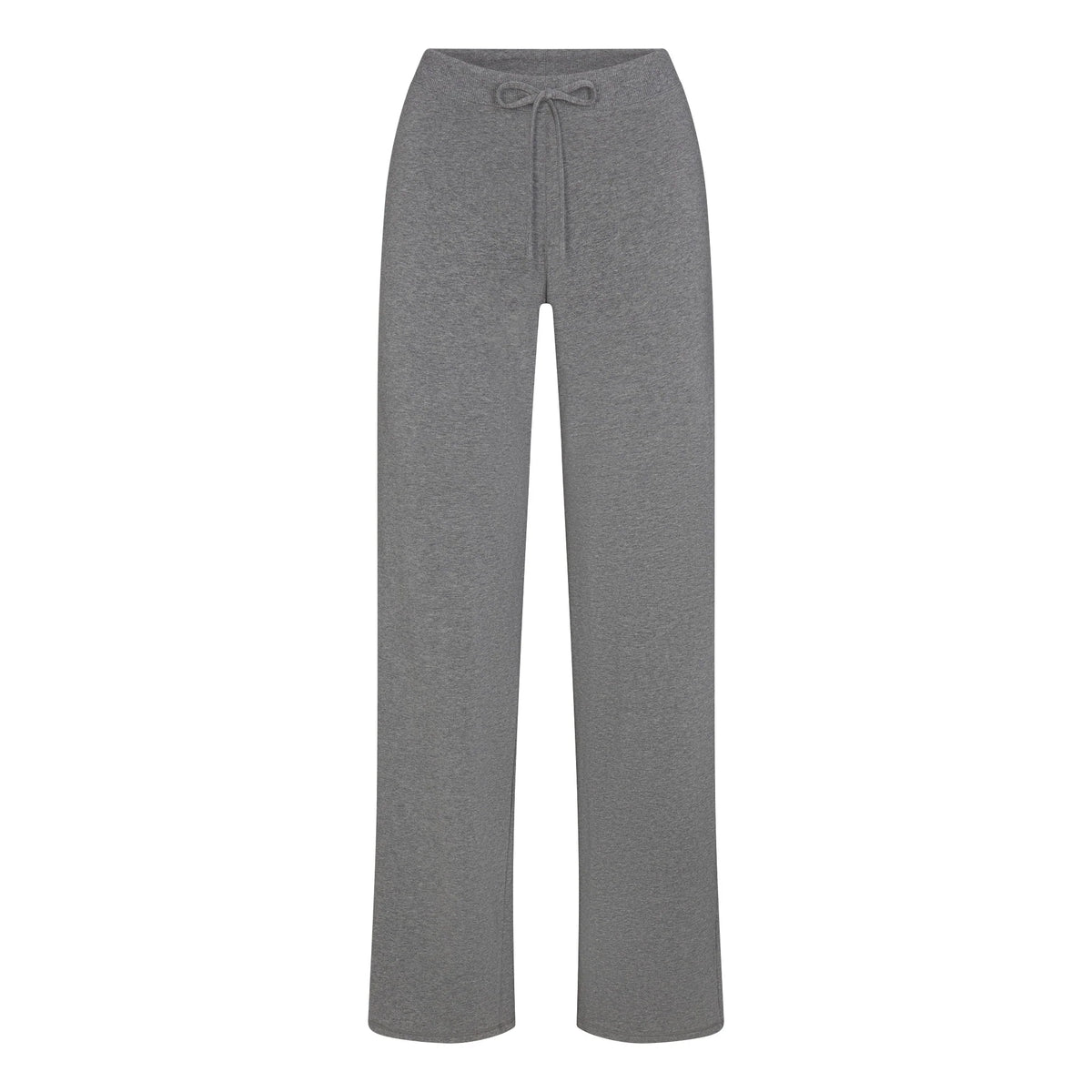 COTTON JERSEY STRAIGHT LEG PANT | DARK HEATHER GREY