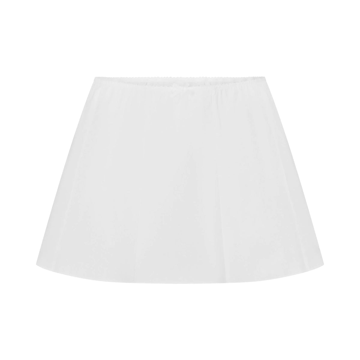 POPLIN APPAREL MINI SKIRT | SNOW