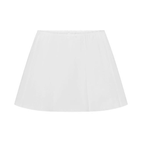POPLIN APPAREL MINI SKIRT | SNOW