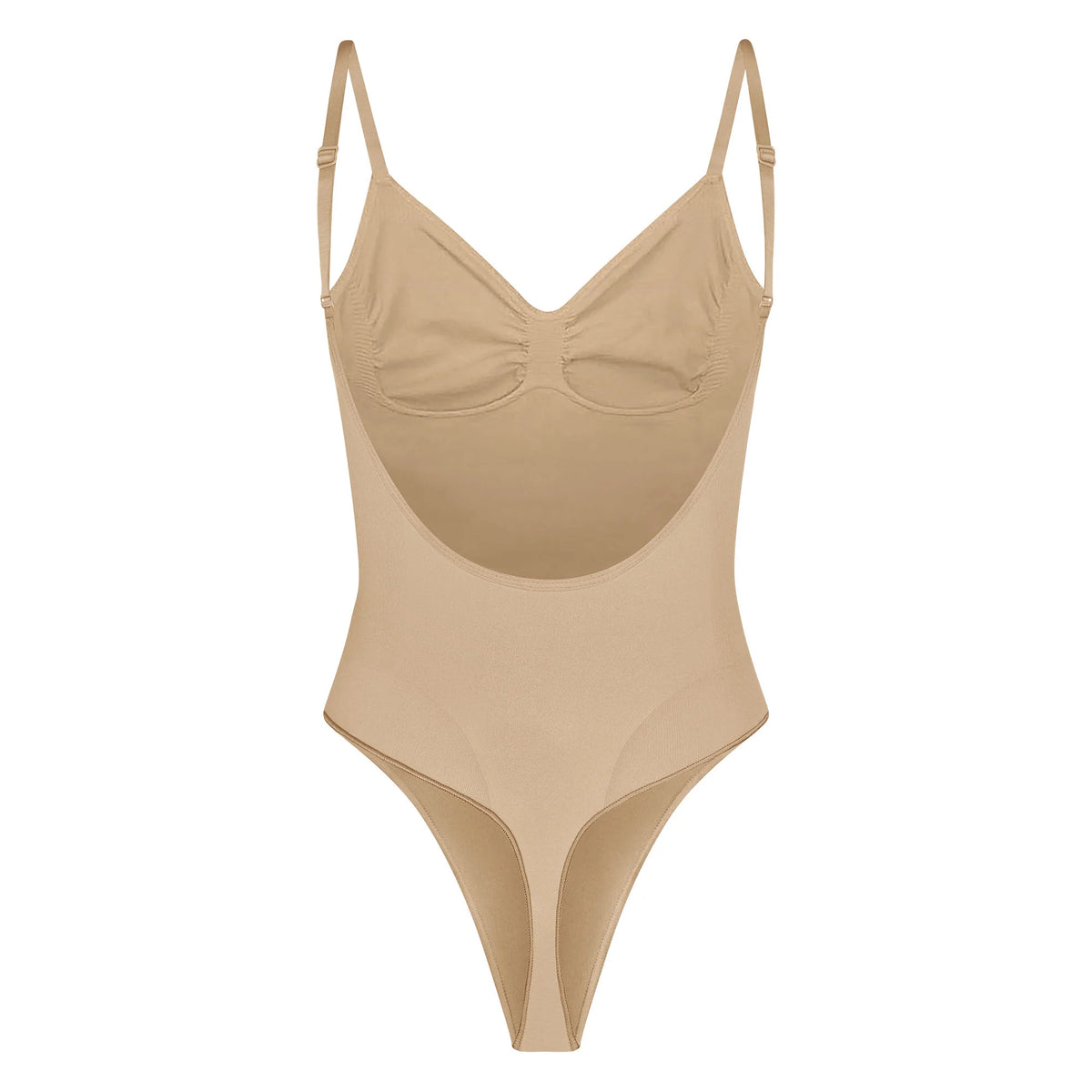 SEAMLESS SCULPT LOW BACK THONG BODYSUIT | CLAY