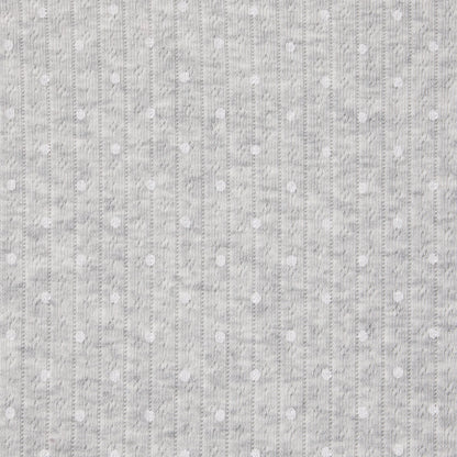 LIGHTWEIGHT COTTON POINTELLE LACE STRING THONG | LIGHT HEATHER GREY PIN DOT