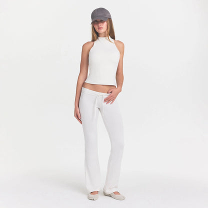 NikeSKIMS MATTE MOCK NECK RACER TANK | IVORY