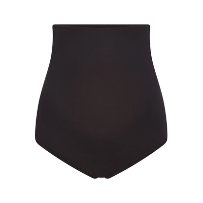 COTTON JERSEY MATERNITY HIGH-WAISTED BRIEF | SOOT