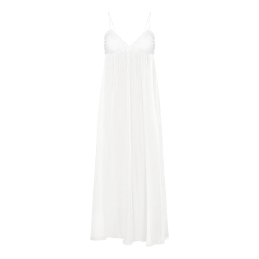 SKIMS ROMANCE LONG SLIP DRESS | IVORY