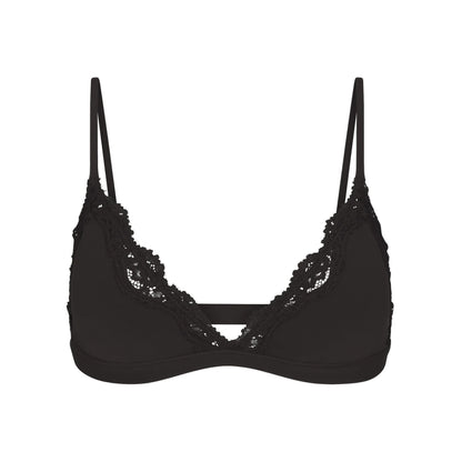 FITS EVERYBODY LACE TRIANGLE BRALETTE | ONYX