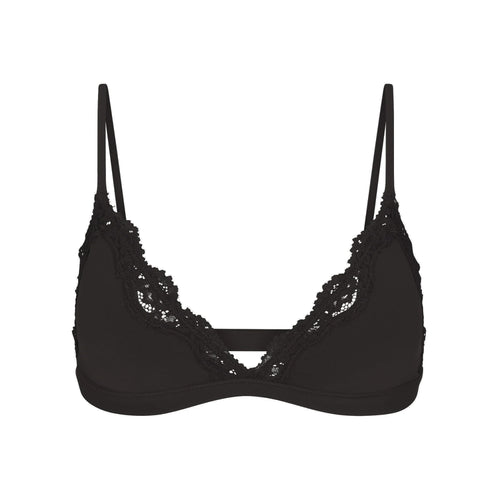 FITS EVERYBODY LACE TRIANGLE BRALETTE | ONYX