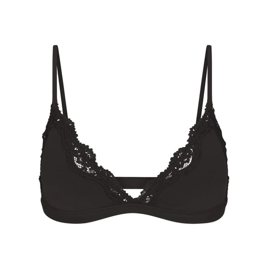 FITS EVERYBODY LACE TRIANGLE BRALETTE | ONYX