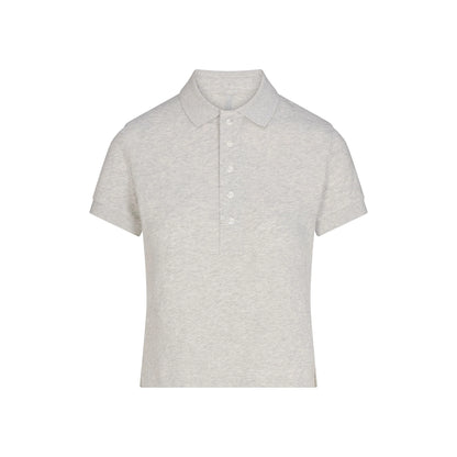 WORN IN JERSEY POLO | LIGHT HEATHER GREY