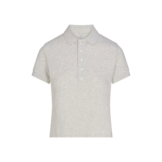 WORN IN JERSEY POLO | LIGHT HEATHER GREY