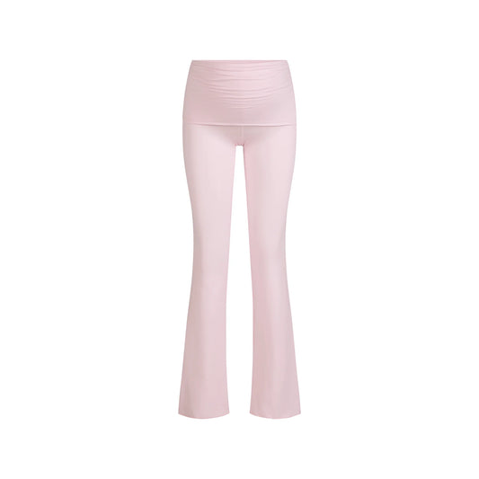 COTTON JERSEY MATERNITY FOLDOVER PANT | CHERRY BLOSSOM