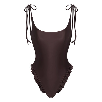 SATIN SWIM LOW BACK ONE PIECE | PHOENIX