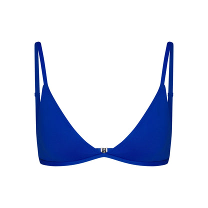 ICONIC SWIM TRIANGLE BIKINI TOP | COBALT