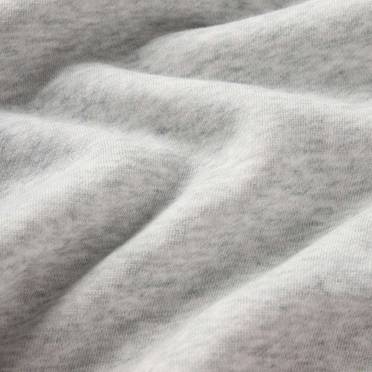 FLEECE LOUNGE MENS RELAXED HIGH CREWNECK | LIGHT HEATHER GREY