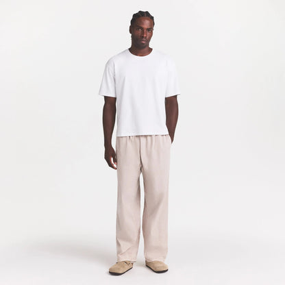 WOVEN MENS PULL-ON PANT | STONE