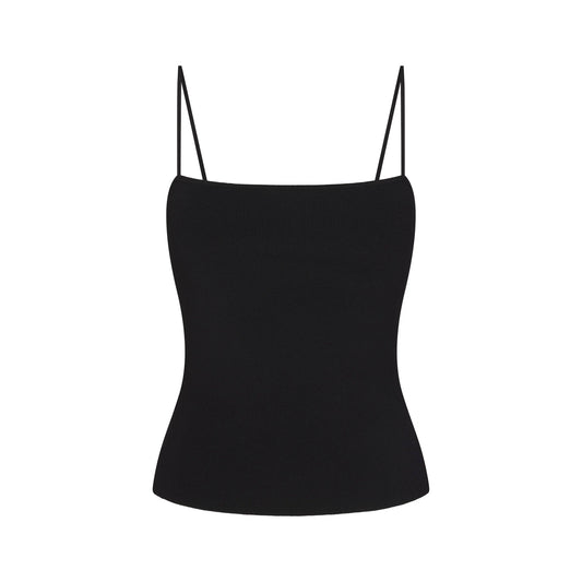 REFINED KNIT CAMI | OBSIDIAN