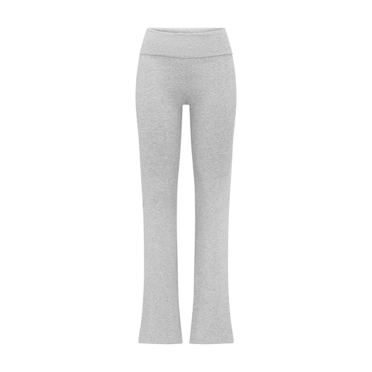 COTTON JERSEY FOLDOVER PANT | LIGHT HEATHER GREY