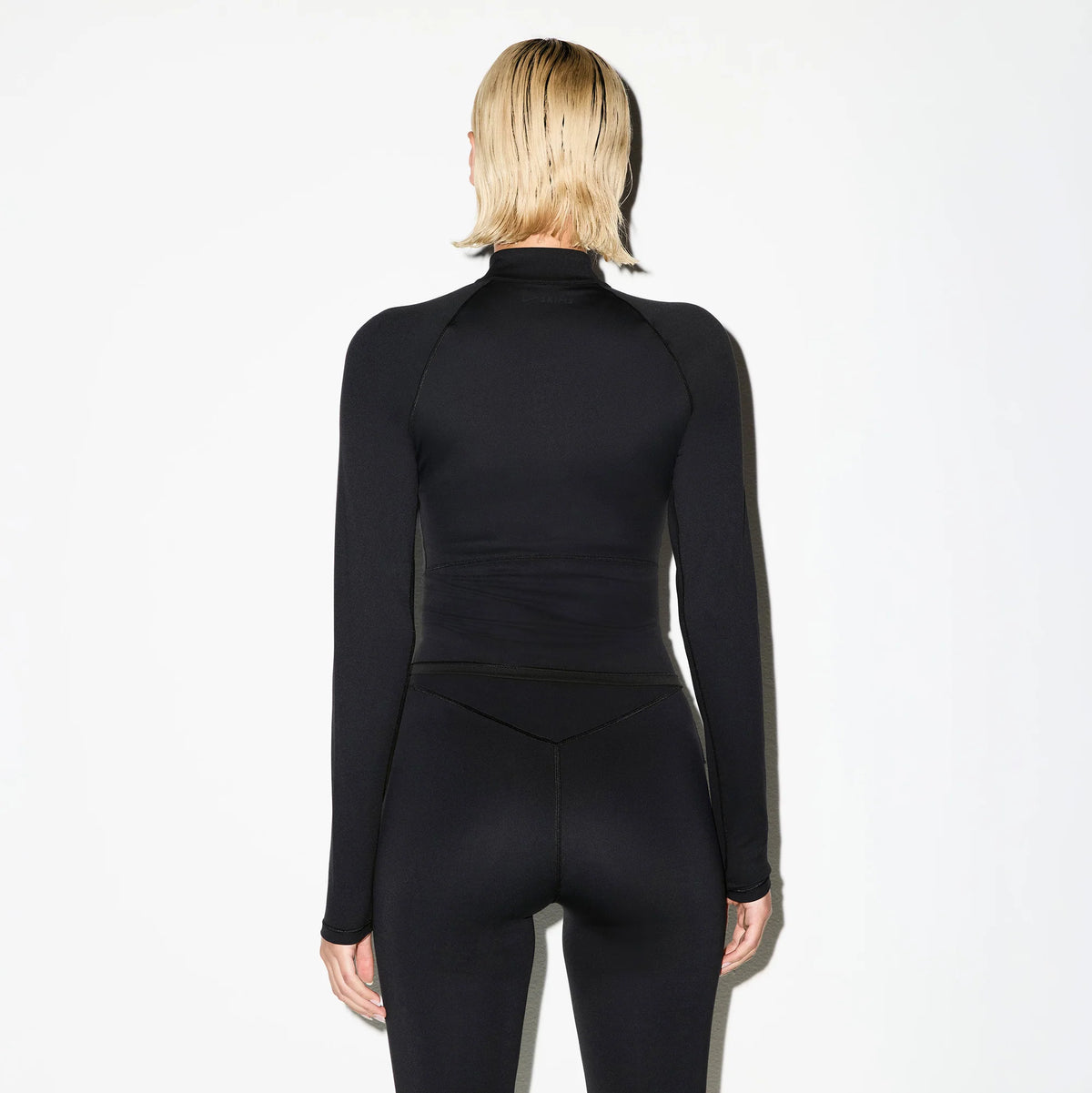 NikeSKIMS MATTE MOCK NECK FULL ZIP JACKET | OBSIDIAN