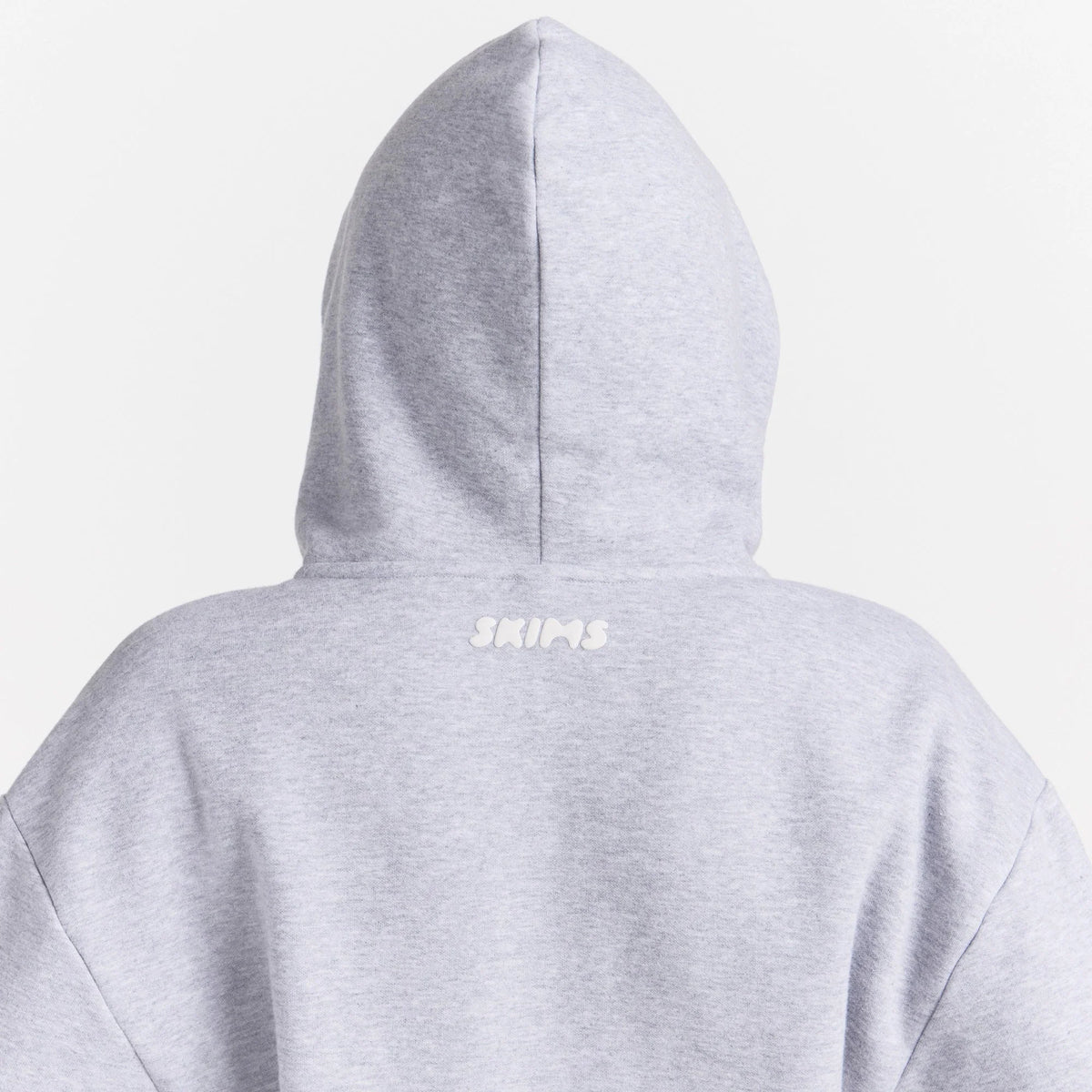 COTTON FLEECE ZIP UP ONESIE | HEATHER GREY