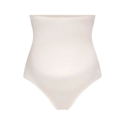 COTTON JERSEY MATERNITY HIGH-WAISTED THONG | MARBLE