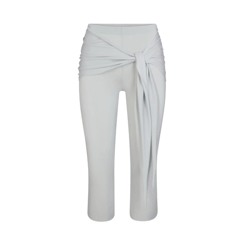 CUPRO JERSEY WRAP CAPRI | PEARL