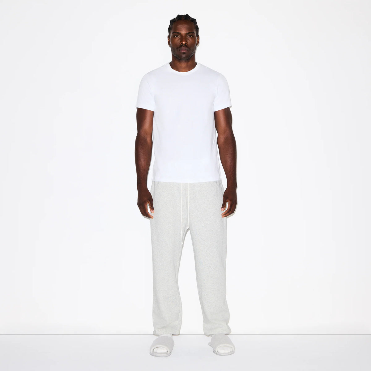 FLEECE LOUNGE MENS RELAXED JOGGER | LIGHT HEATHER GREY