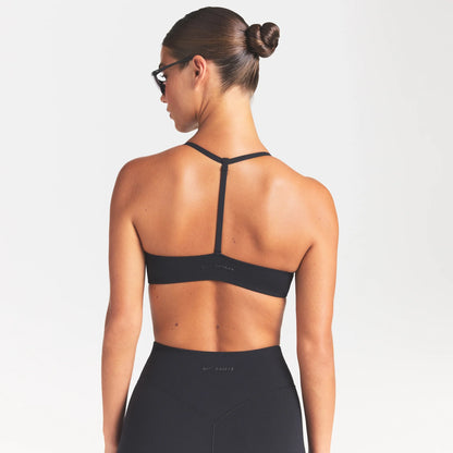 NikeSKIMS STUDIO STRETCH T-BACK TRIANGLE BRA | OBSIDIAN